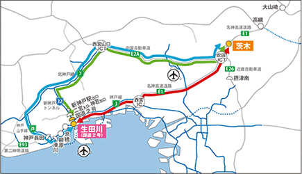 流入割引路線図