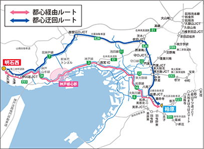 迂回割引路線図