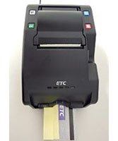 ETC利用履歴発行プリンターの写真