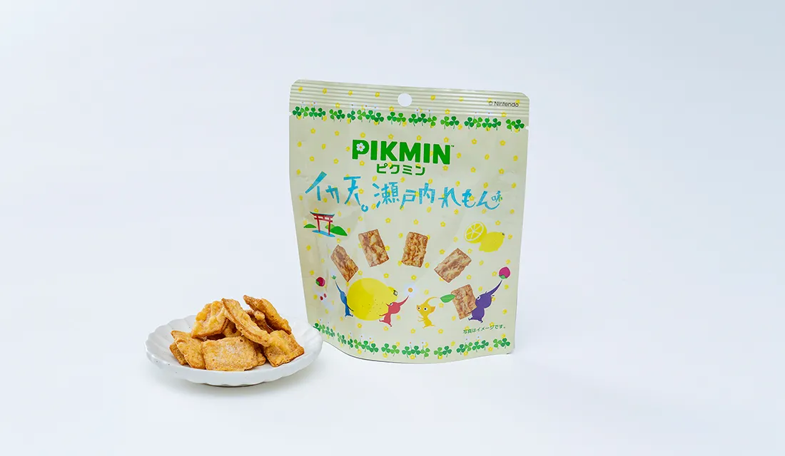 まるか食品株式会社「PIKMIN イカ天瀬⼾内れもん味25g」
